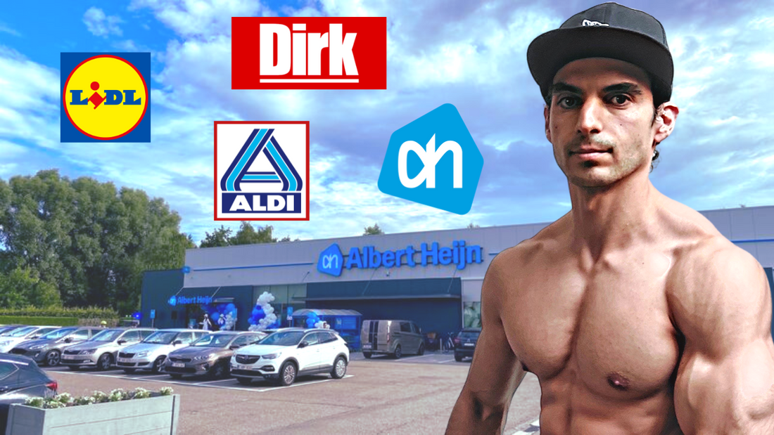 Goedkoop eiwitrijke boodschappen doen voor spiermassa opbouwen met klein budget.