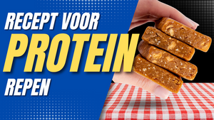 Eiwitrepen maken! Super simpel recept voor lekkere eiwitrijke tussendoortjes.