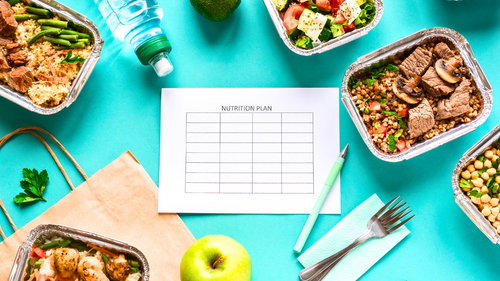 Voedingsschema voor spieropbouw en afvallen. Gratis een schema op maat door het zelf te maken.