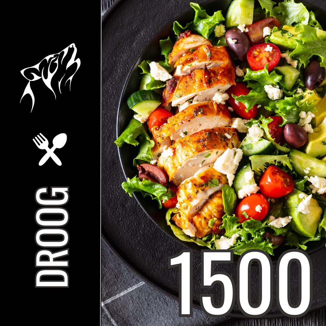 Droogtrainen Voedingsschema t/m 2400 Calorieën Per Dag