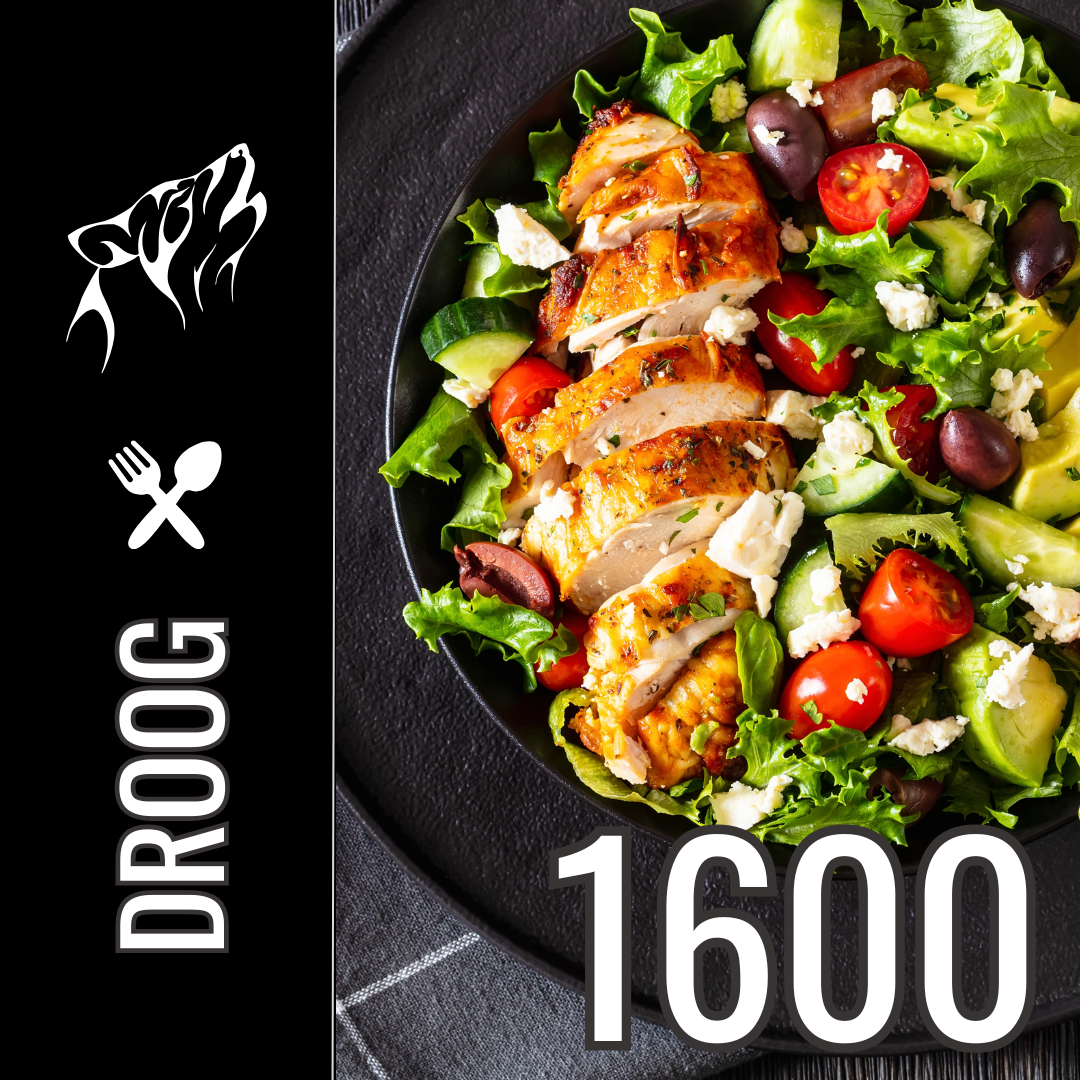 Droogtrainen Voedingsschema t/m 2400 Calorieën Per Dag