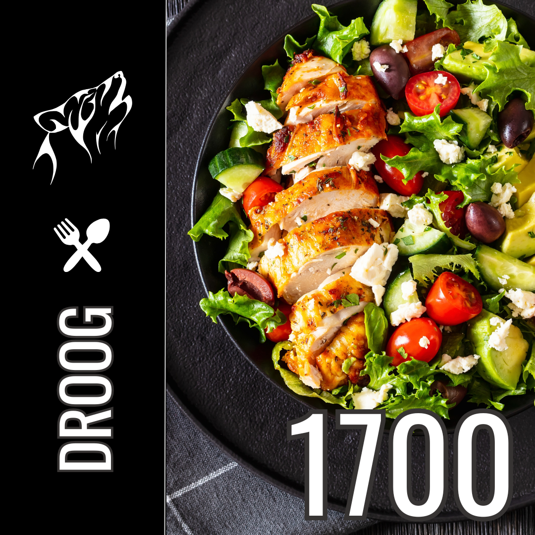 Droogtrainen Voedingsschema t/m 2400 Calorieën Per Dag