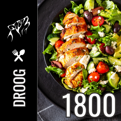 Droogtrainen Voedingsschema t/m 2400 Calorieën Per Dag