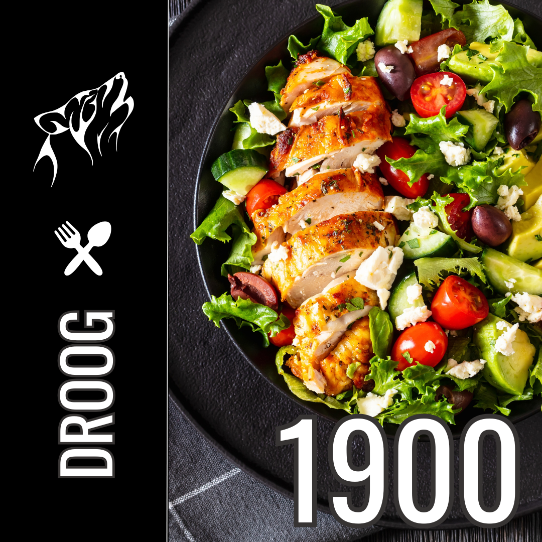 Droogtrainen Voedingsschema t/m 2400 Calorieën Per Dag