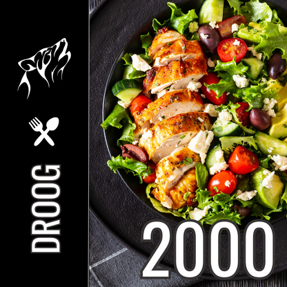 Droogtrainen Voedingsschema t/m 2400 Calorieën Per Dag