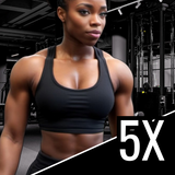 Workout Plan for Muscle Gain Women 2-6 Days per Week