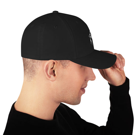 Elite Wolf Flexfit Sport Cap Zwart Heren Petten