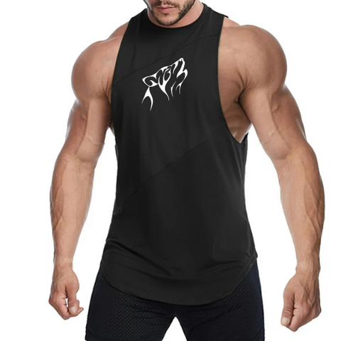 Elite Wolf Fitness Bodybuilding Tank Top Zwart Heren